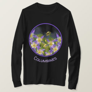 T-shirt Colorado Blue Columbine Peinture - Art original