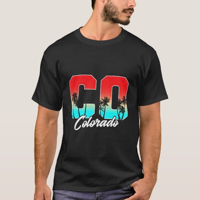 T-shirt Colorado Co État du palmier (Devant)