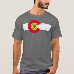 T-shirt Colorado Drapeau VTT Vélo Cycliste Extérieur