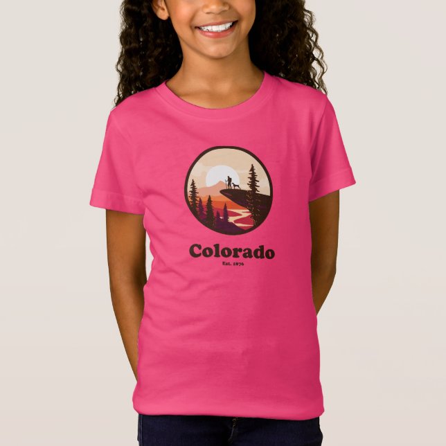T-Shirt Colorado Est 1876 Filles'  (Devant)
