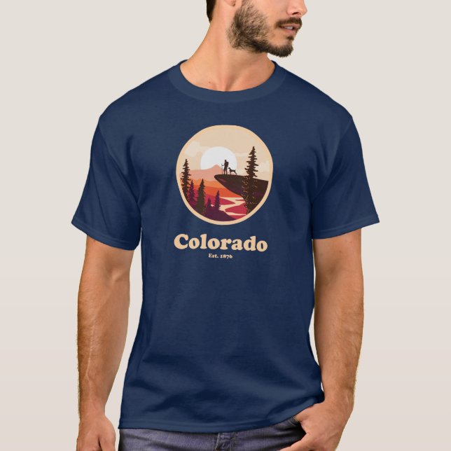 T-Shirt Colorado Est 1876 Noir (Devant)