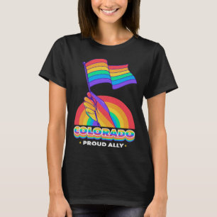 T-shirt Colorado Fier Mois de la Fierté Ally LGBTQ LGBT Co