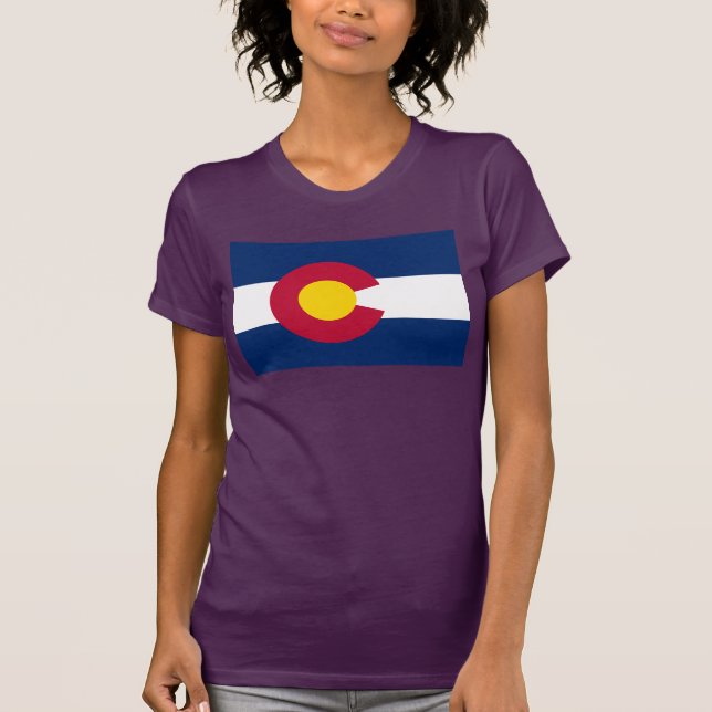 T-shirt Colorado : Le drapeau américain du centenaire (Devant)