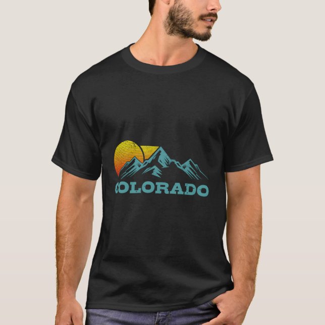 T-shirt Colorado Mountains Randonnée de ski (Devant)