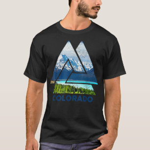 T-shirt Colorado Nature Montagnes Rocheuses Vintages Rando