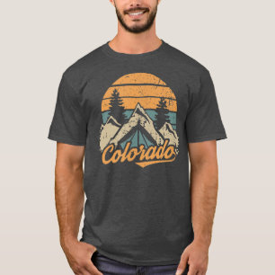 T-shirt Colorado Retro Vintage Mountains Nature Hiking T
