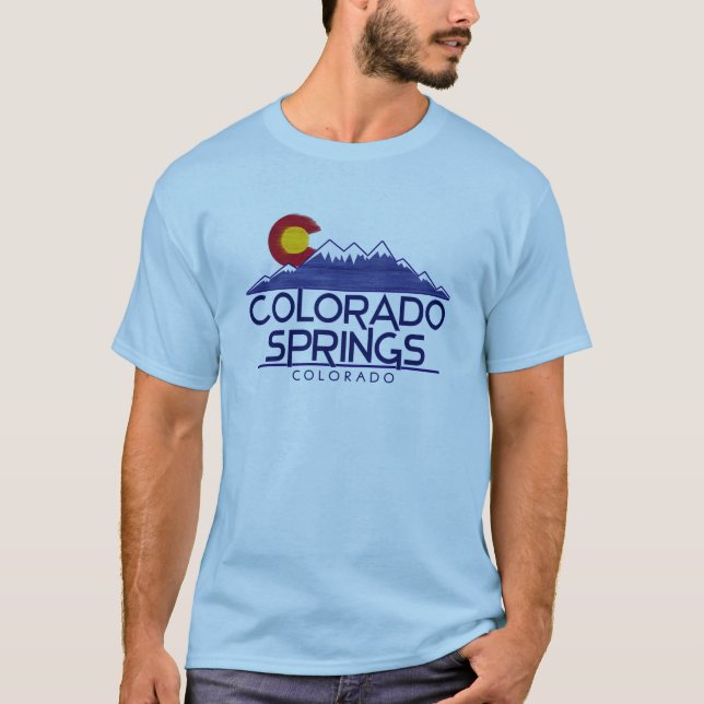 T-shirt Colorado Springs wood mountains shirt (Devant)
