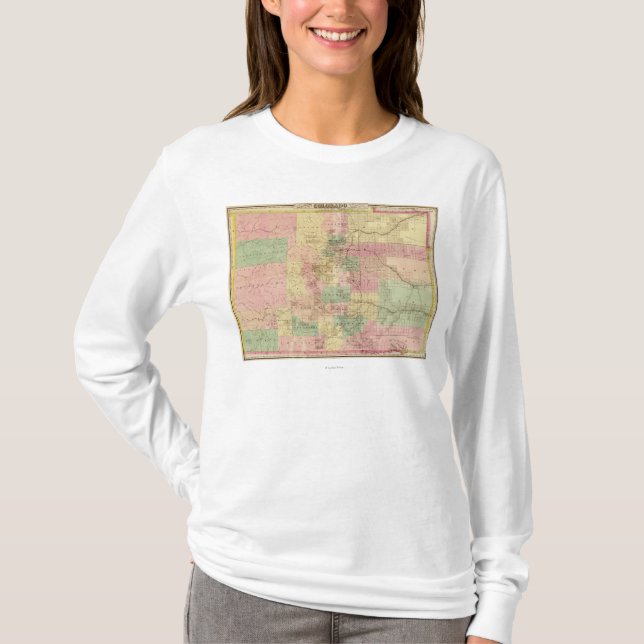 T-shirt ColoradoPanoramic MapColorado (Devant)