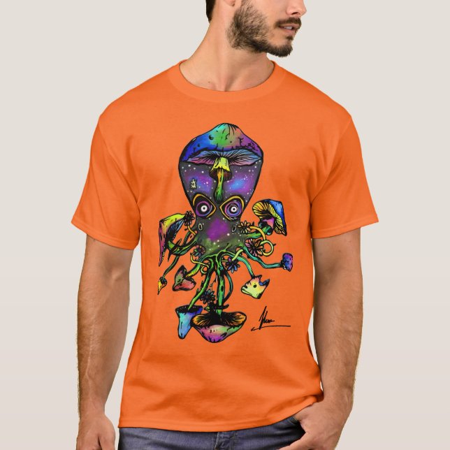T-shirt Colorant de cravate d'Octoshroom (Devant)