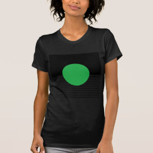T-shirt Colorbloc noir blanc et cercle vert
