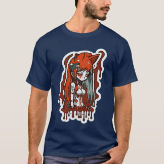 T-shirt colordrops fille anime rétro