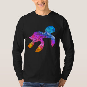 T-shirt Coloré Amoureux des animaux mignon Tortues de mer