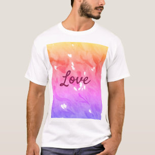T-shirt Coloré arc-en-ciel amour fierté lgbtq gay motif te