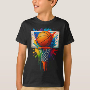 T-shirt Coloré Basketball Splash Baller Tie Dye Couleur Te