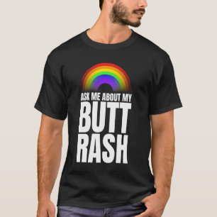 T-shirt Coloré Butt Rash Plaisanterie Drôle Vacances Embar