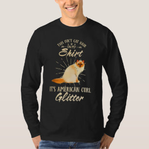 T-shirt Coloré Ce n'est pas Chat Cheveux C'est American Cu