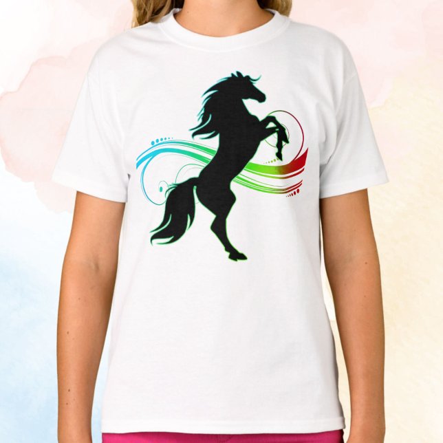 T-Shirt Coloré Cheval Elevage Girls (Horse Swirl Tee)