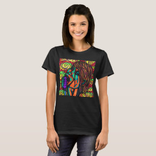 T-shirt coloré de chanteur