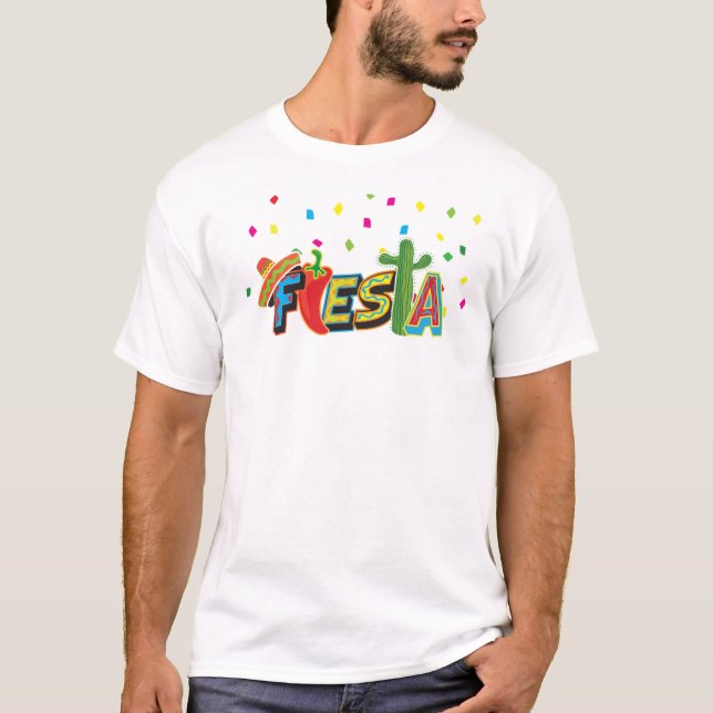 T-shirt coloré de fiesta (Devant)