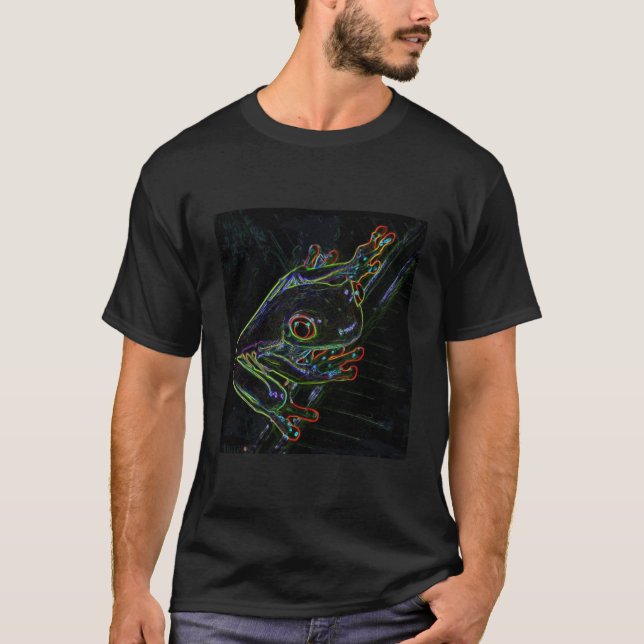 T-shirt coloré de grenouille (Devant)