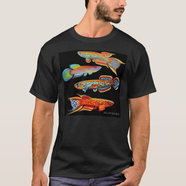 T-shirt coloré de Killifish (Devant)