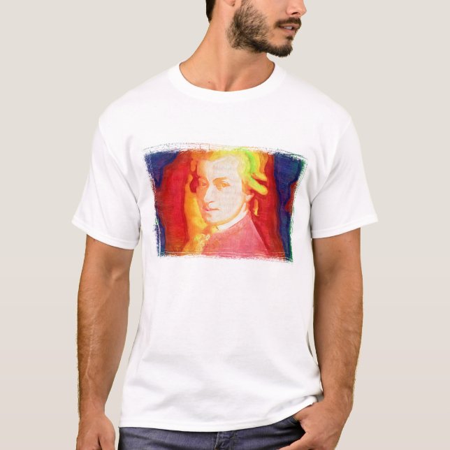 T-shirt coloré de Mozart (Devant)