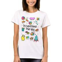 T-Shirt Coloré de Thérapie Occupationnelle Pédiatr