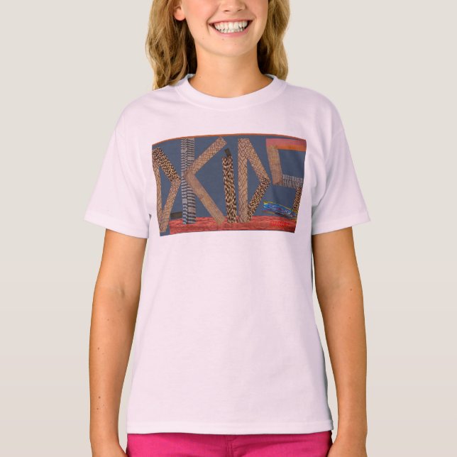 T-shirt coloré des enfants DASCOTT D (Devant)