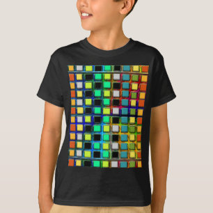 T-shirt Coloré Grille-A couvert de tuiles par Shirley