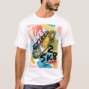 T-SHIRT COLORÉ JAMAIS 2 FROID 2 SK8