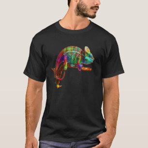 T-shirt Coloré mignon caméléon Lizard pour des reptiles