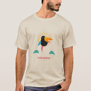 T-shirt coloré Paradis du Toucan Tropical