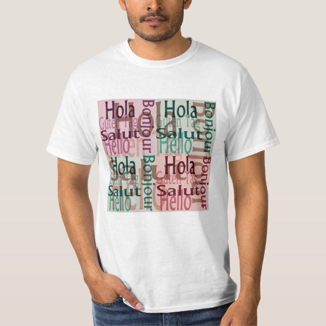 T-shirt coloré pour hommes (Devant)