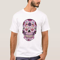 Coloré Retro Floral Sugar Crâne rose Tint
