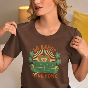 T-shirt Coloré Retro Introvert Antisocial aller dur à la m