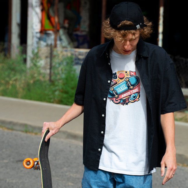T-Shirt Coloré Skateboard Sokee Aweetime (Créateur téléchargé)