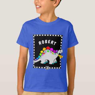 T-shirt coloré Stegosaurus