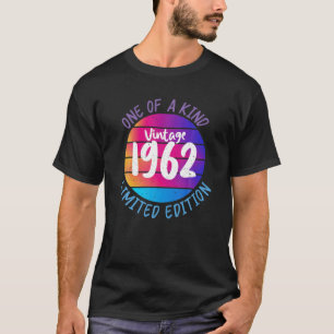 T-shirt Coloré Un D'Un Type Tee Vintage 1962 Limited Ed