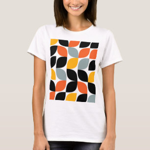 T-shirt Coloré, unique, tendance, concept de feuille urbai