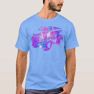 T-shirt Coloré violet Monster Truck Art