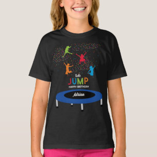 T-shirt Colorée Trampoline Park Jump Anniversaire de enfan