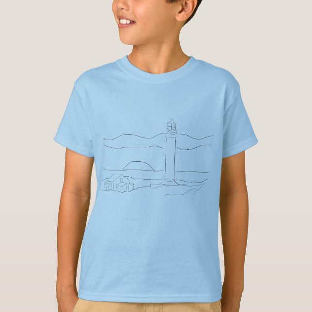 T-Shirt - Colorez votre propre phare (Devant)