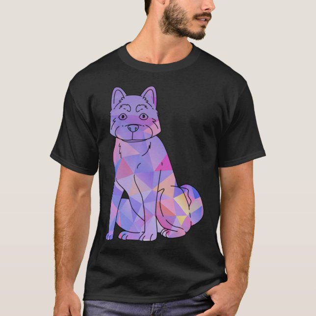 T-shirt Colorful Akita (Devant)