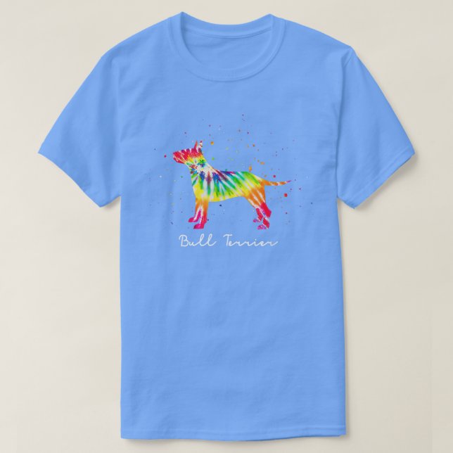 T-shirt Colorful Bull Terrier  (Design devant)