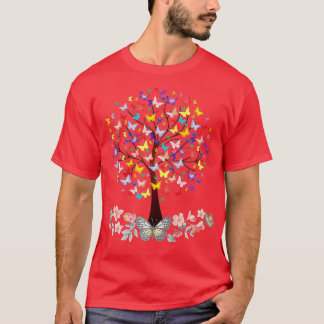 T-shirt Colorful butterfly Nature Lover butterfly tree bea