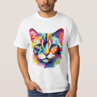 T-shirt Colorful Cat