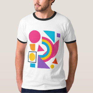 T-shirt Colorful Geometric Shapes – Abstract Modern Design