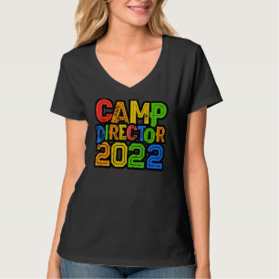 T-shirt Colorful Kids Camp Director 2022 Hôte de camping C