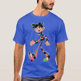 T-shirt Colorful Madness Eccentric Cartoon Character frien