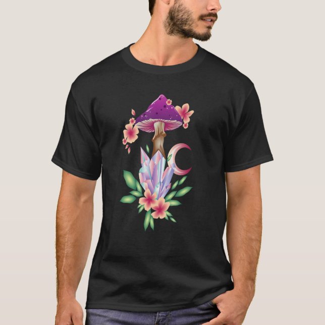 T-shirt Colorful Mycology Mushrooms Family And Mushroom co (Devant)